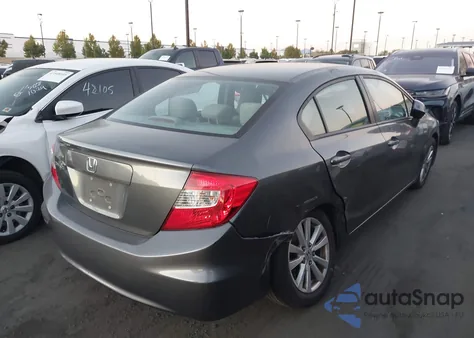 2012 Honda Civic Ex z USA, uszkodzony, nr VIN 19XFB2F86CE356008